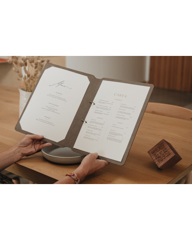 FLEX - A4 Letter Welcome supports This charming innovative letter is made of birch wood and its binding is done with rings fe...