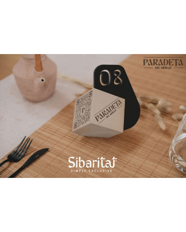 Custom 3D Wooden QR Cube Table Identifier