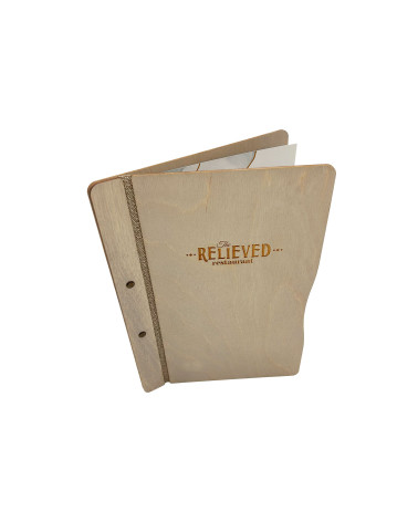 CLASSIC - LOW A4 Letter Wooden menu boards The classic and functional letter, featuring a screw binding system.