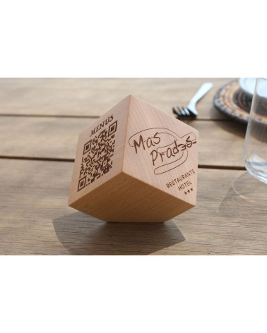 Cubo QR carta menu digitale prospettico