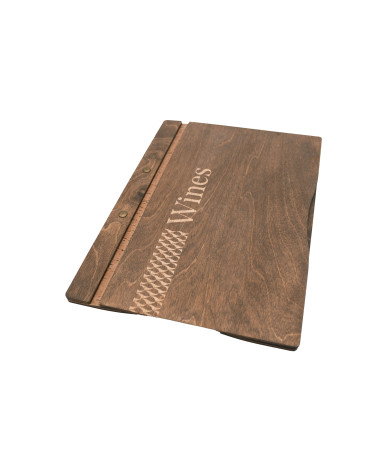 CLASSIC - LOW A4 Letter Wooden menu boards The classic and functional letter, featuring a screw binding system.