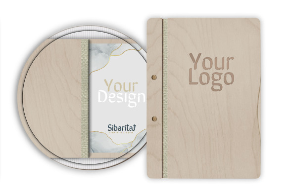 CLASSIC - LOW A4 Letter Wooden menu boards The classic and functional letter, featuring a screw binding system.