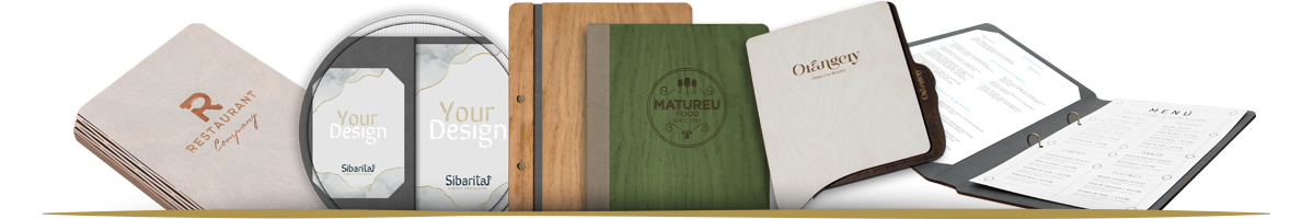 Cartas de menú de madera personalizadas | Diseño y calidad para Horeca